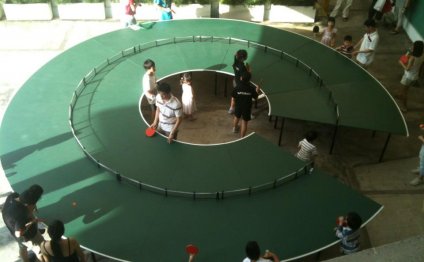 Round ping pong table design