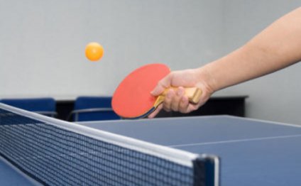 Table tennis players wield