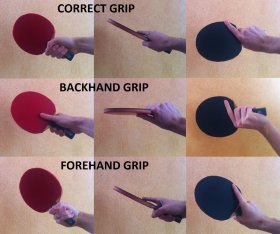 table tennis grip examples