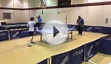 Fantastic Table Tennis Rally Behind the Barriers