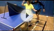 forehand training help using table tennis barrier with