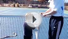 How to set height and tension of a tennis net for both