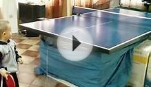 Ilya playing table tennis for the first time