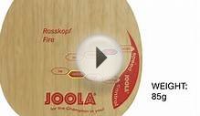 JOOLA Rossi Fire Anatomic Table Tennis Blade reviews.
