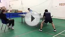 Joost VS Angus table tennis in Oxford