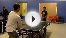 mini bat table tennis match