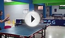 Multi ball table tennis training in Dynami TT club