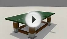 Outdoor Table Tennis Table Setting Up
