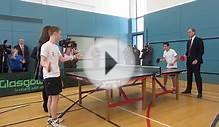 Prince William & Kate Play Table Tennis at The Drum!