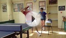 Table Tennis - footwork - exercises with a chair (part 2)