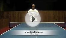 Where can I serve from in Table Tennis for singles matches?