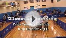 X Australian Masters Games Table Tennis Adelaide, SA